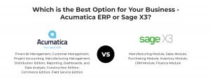 Acumatica ERP or Sage X3