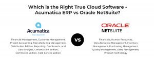 Acumatica ERP vs Oracle NetSuite