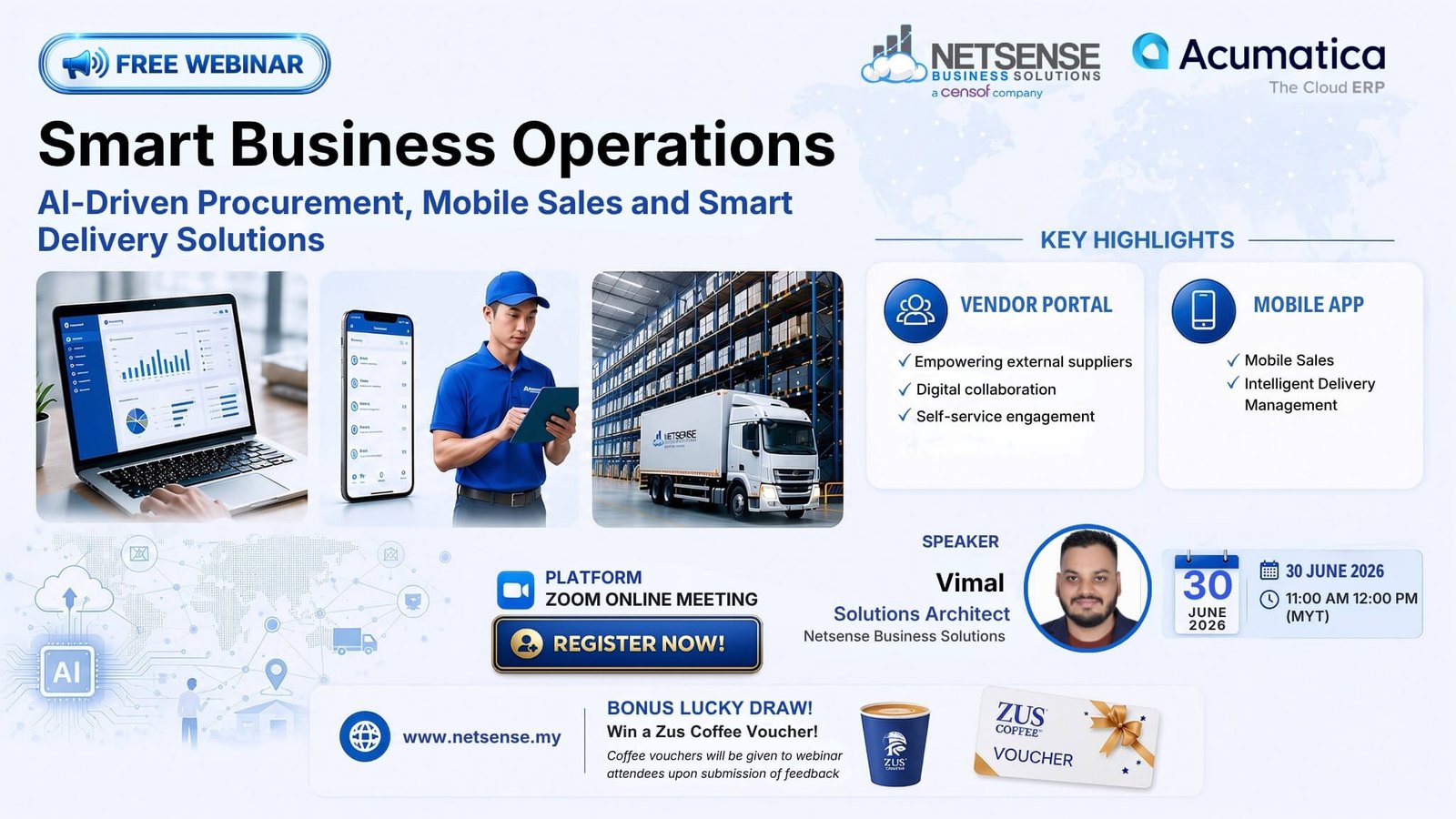 Smart Business Operations Webinar – AI-Driven Procurement, Mobile Sales and Smart Delivery Solutions